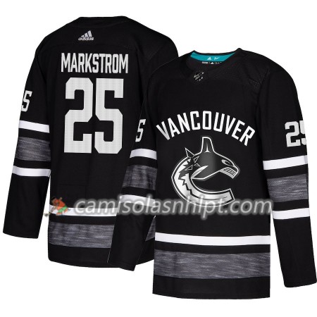 Camisola Vancouver Canucks Jacob Markstrom 25 2019 All-Star Adidas Preto Authentic - Homem